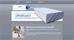 Desktop Screenshot of performance-drywall.com